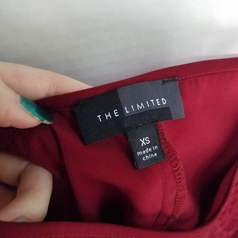 The Limited Red lace detail camisole blouse - Picture 4 of 5